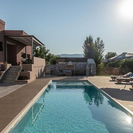 Villa Enny, 3 Bd With Private Heated Pool Agia  Eksteriør bilde