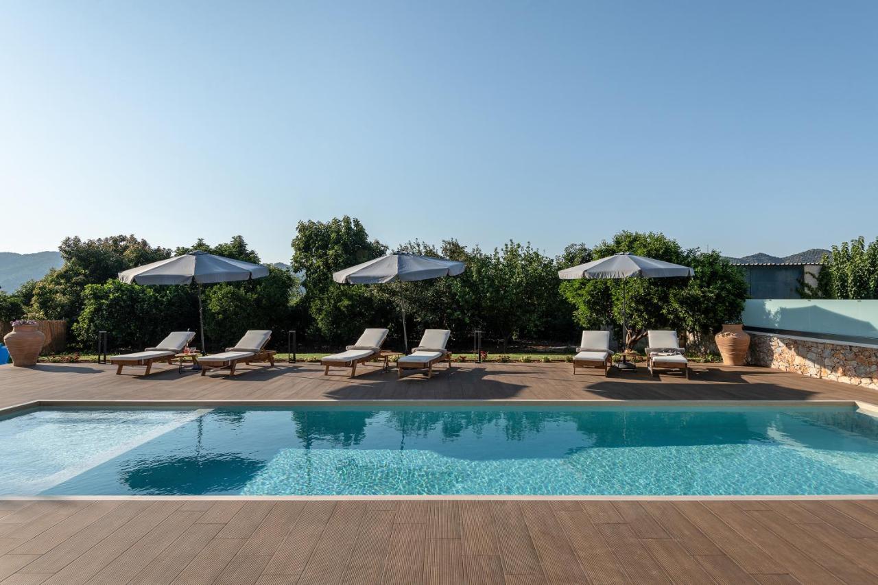 Villa Enny, 3 Bd With Private Heated Pool Agia  Eksteriør bilde
