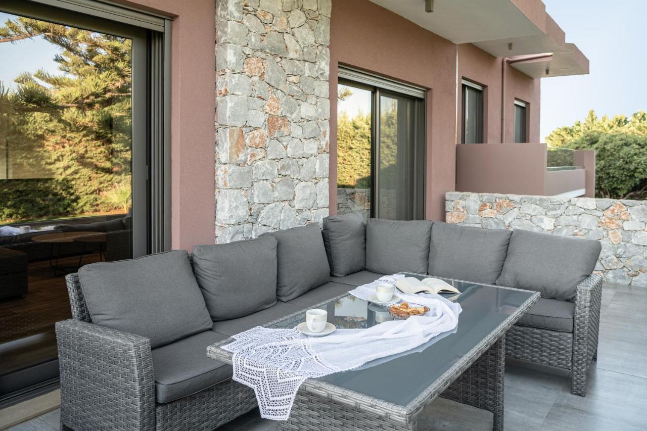 Villa Enny, 3 Bd With Private Heated Pool Agia  Eksteriør bilde