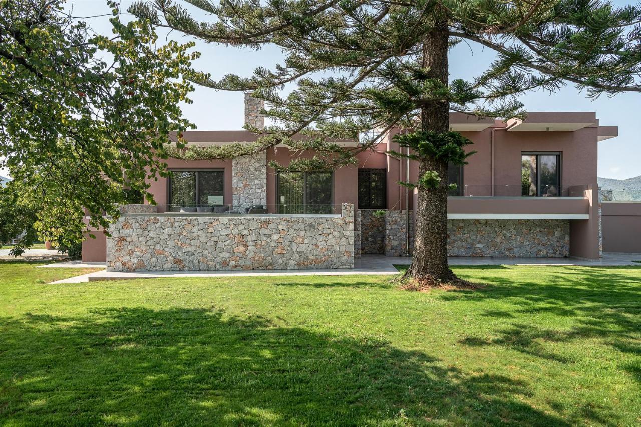 Villa Enny, 3 Bd With Private Heated Pool Agia  Eksteriør bilde