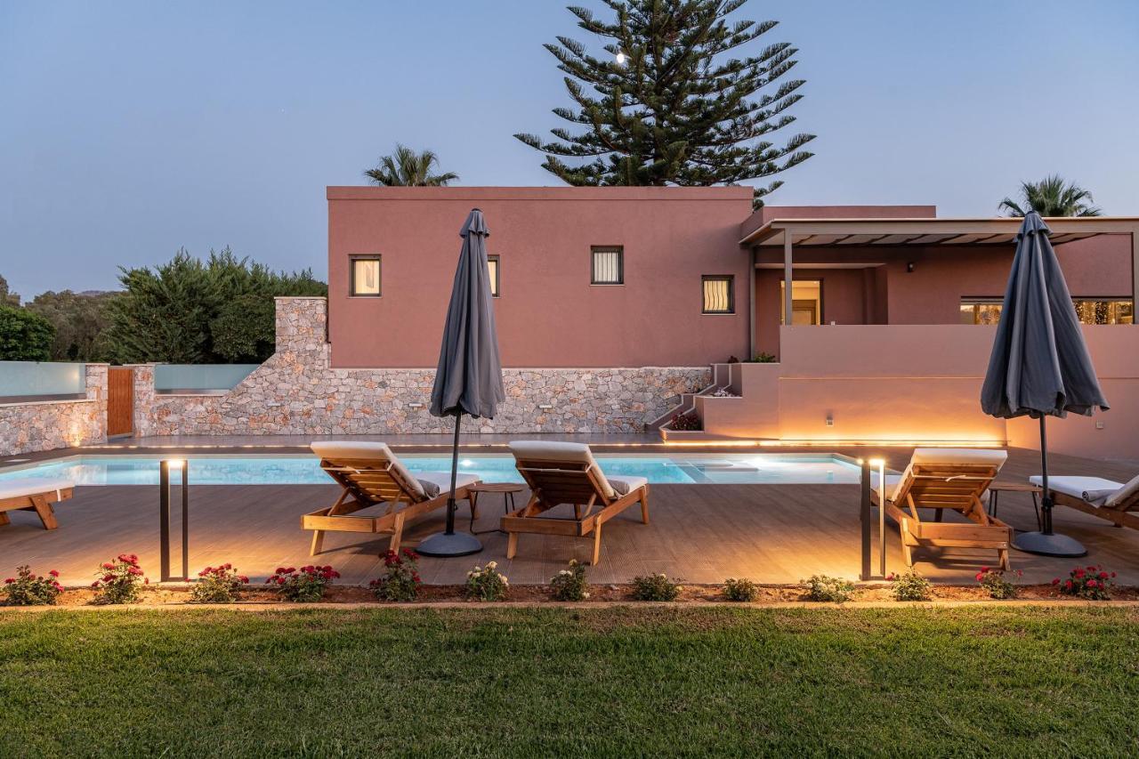 Villa Enny, 3 Bd With Private Heated Pool Agia  Eksteriør bilde