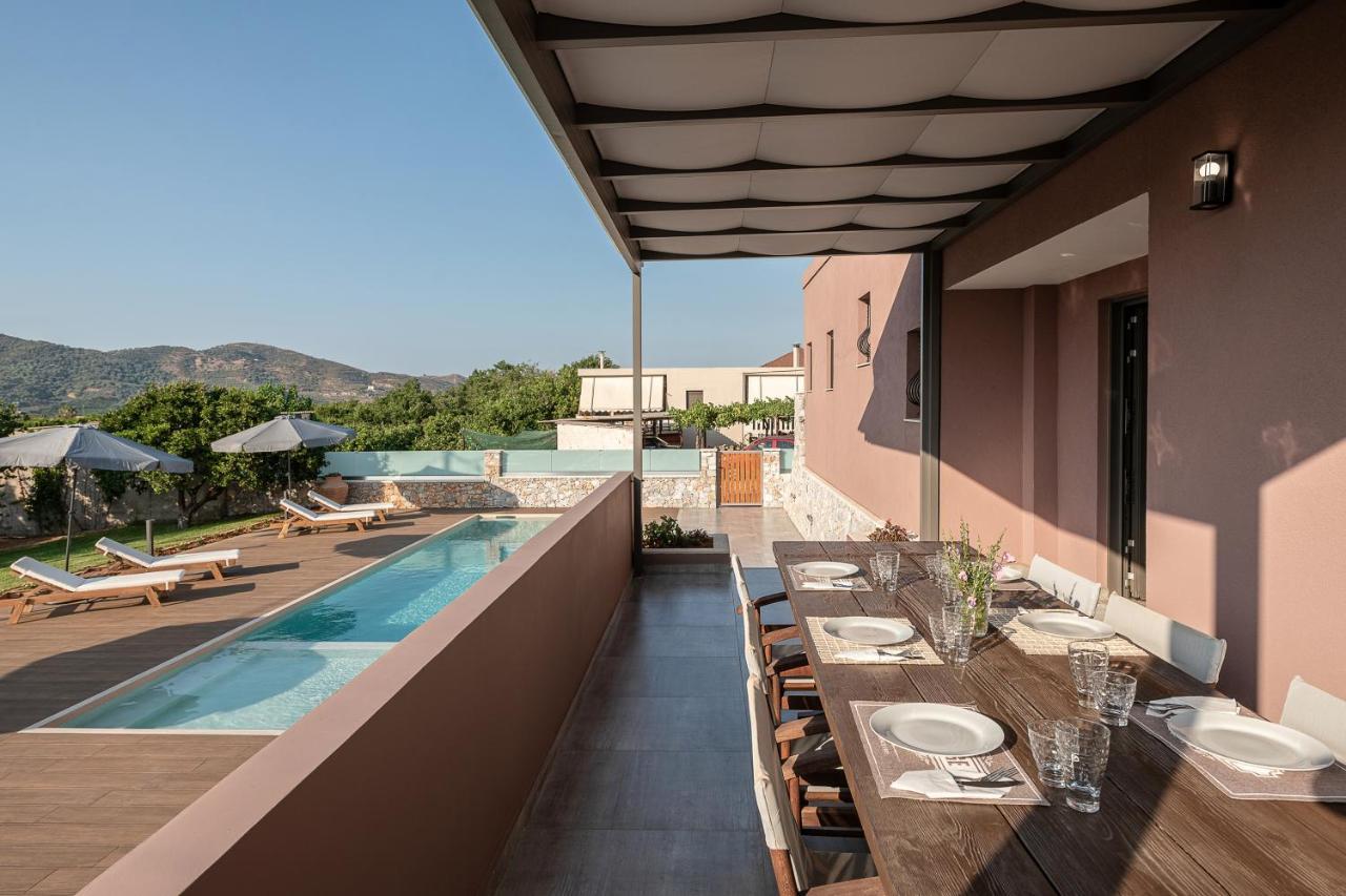 Villa Enny, 3 Bd With Private Heated Pool Agia  Eksteriør bilde